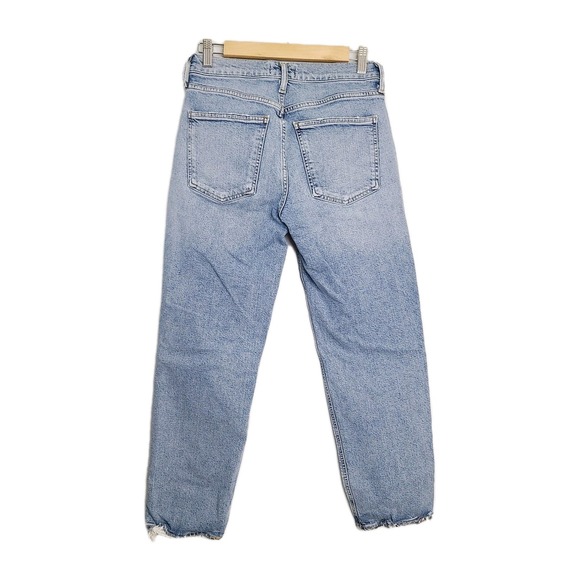 Agolde Straight Leg Jeans in Light Blue Wash - Picture 4 of 13